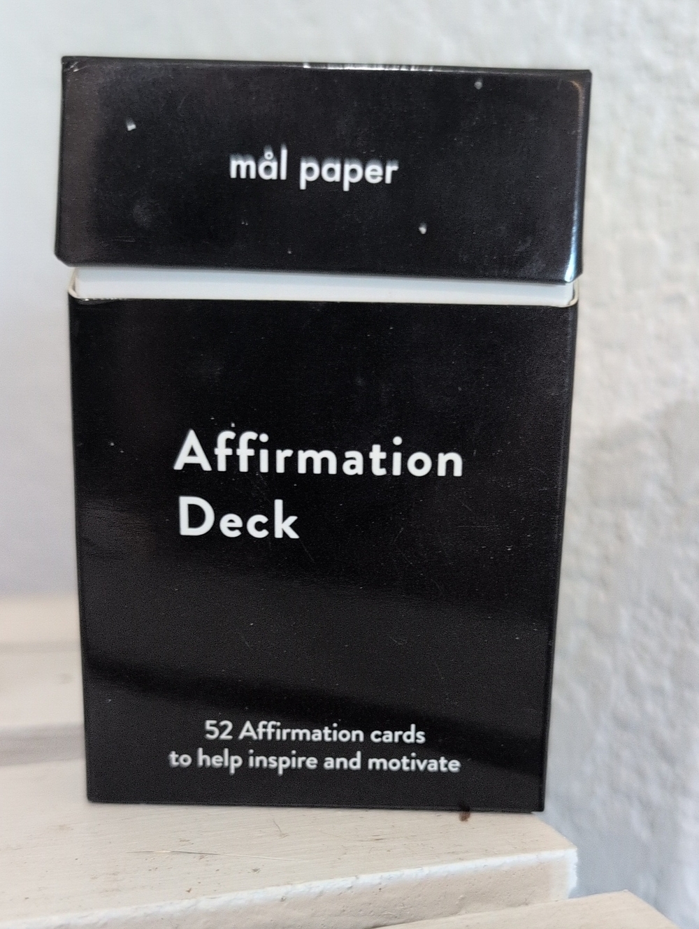 mål paper Affirmation Deck 52 Cards Box Motivation Inspiration Self-help Health